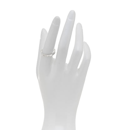 Tiffany Sterling Silver Narrow Notes Ring 56 7.5 2 of 4