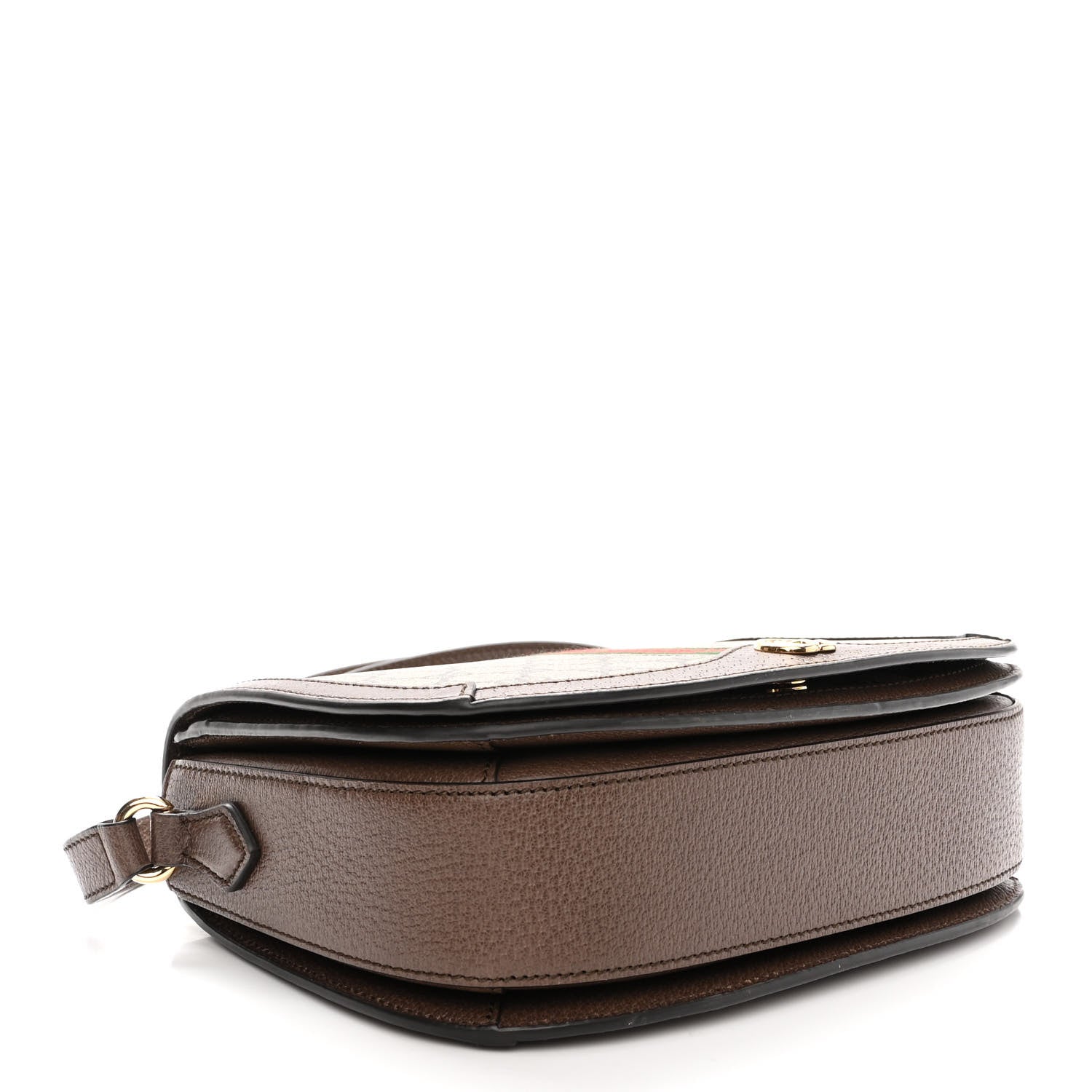 Gucci GG Supreme Monogram Web Small Ophidia Flap Messenger Bag Brown 4 of 10