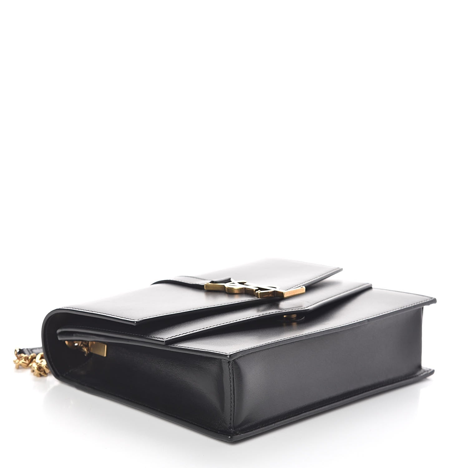 Saint Laurent Smooth Calfskin Medium Sulpice Monogram Shoulder Bag Black 4 of 8