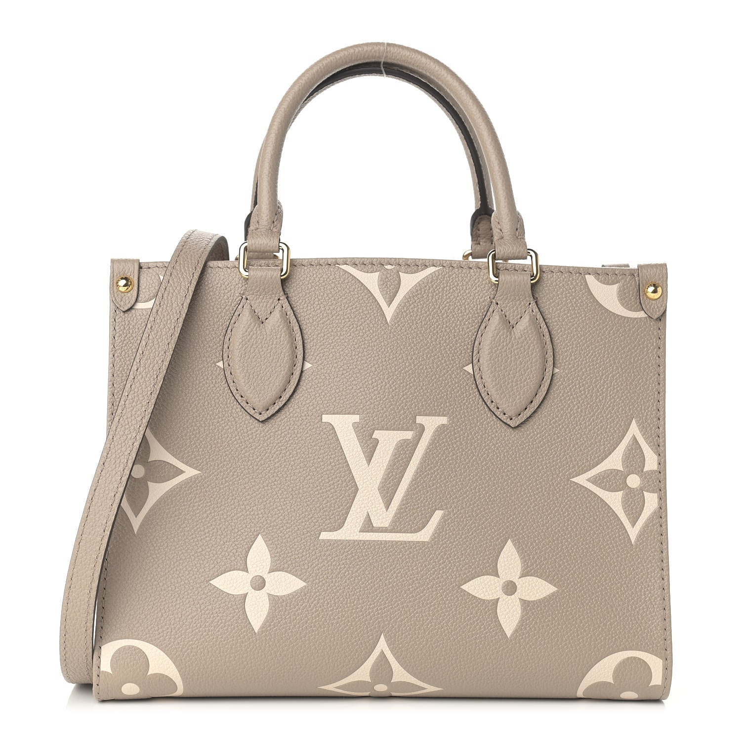 Louis Vuitton Empreinte Monogram Giant Onthego PM Tourterelle Creme 1 of 8