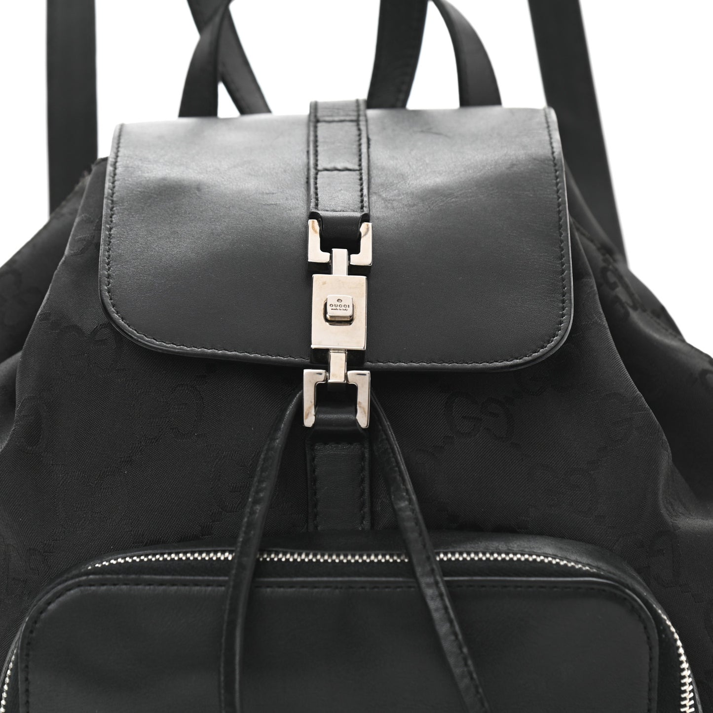 Nylon Monogram Backpack Black