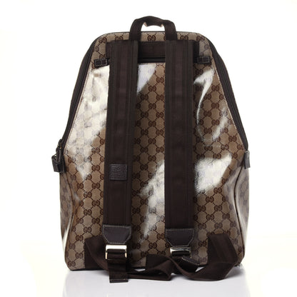 Gucci Crystal Monogram Backpack Dark Brown 11 of 12