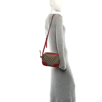 Gucci Monogram Dollar Calfskin Mini Bree Messenger Bag Red 2 of 10