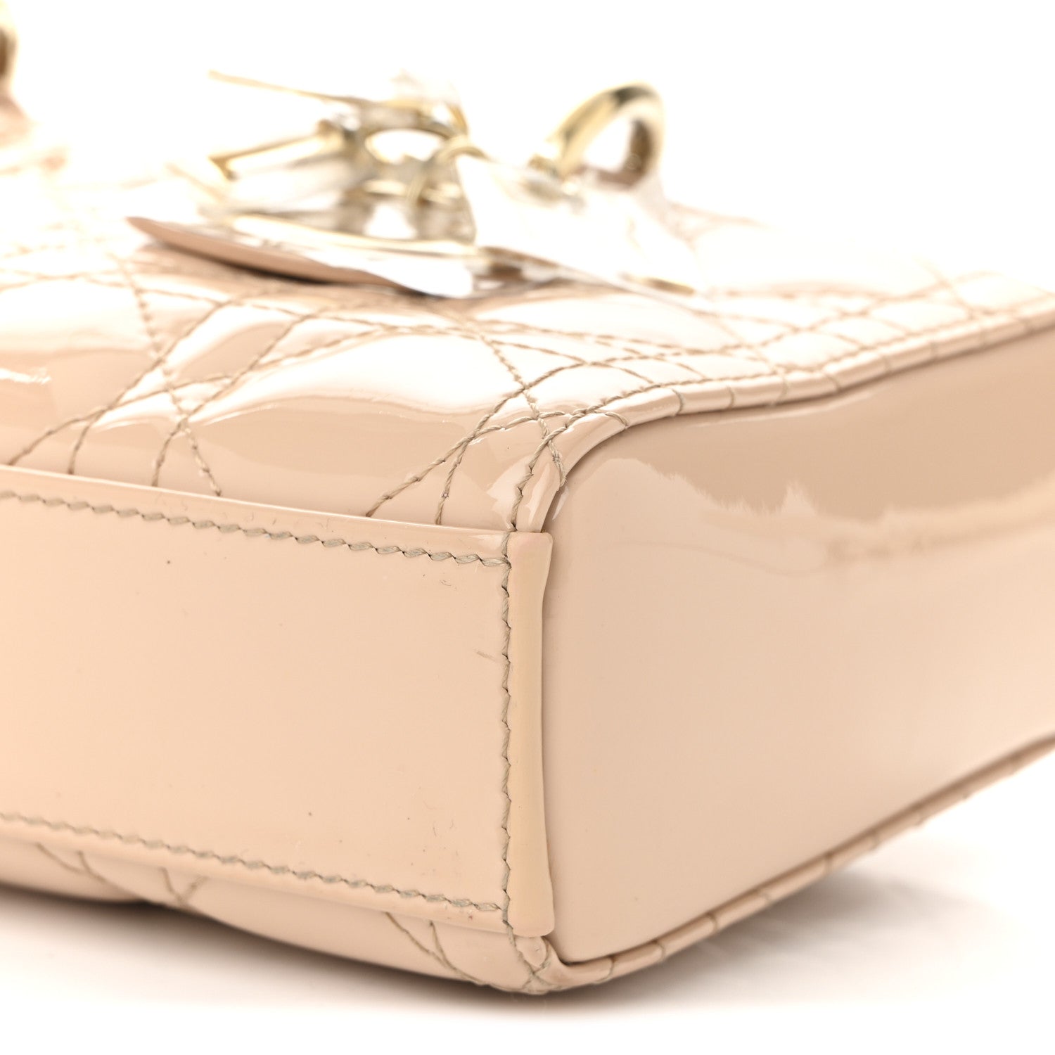 Christian Dior Patent Cannage Small Lady D-Joy Beige 9 of 9