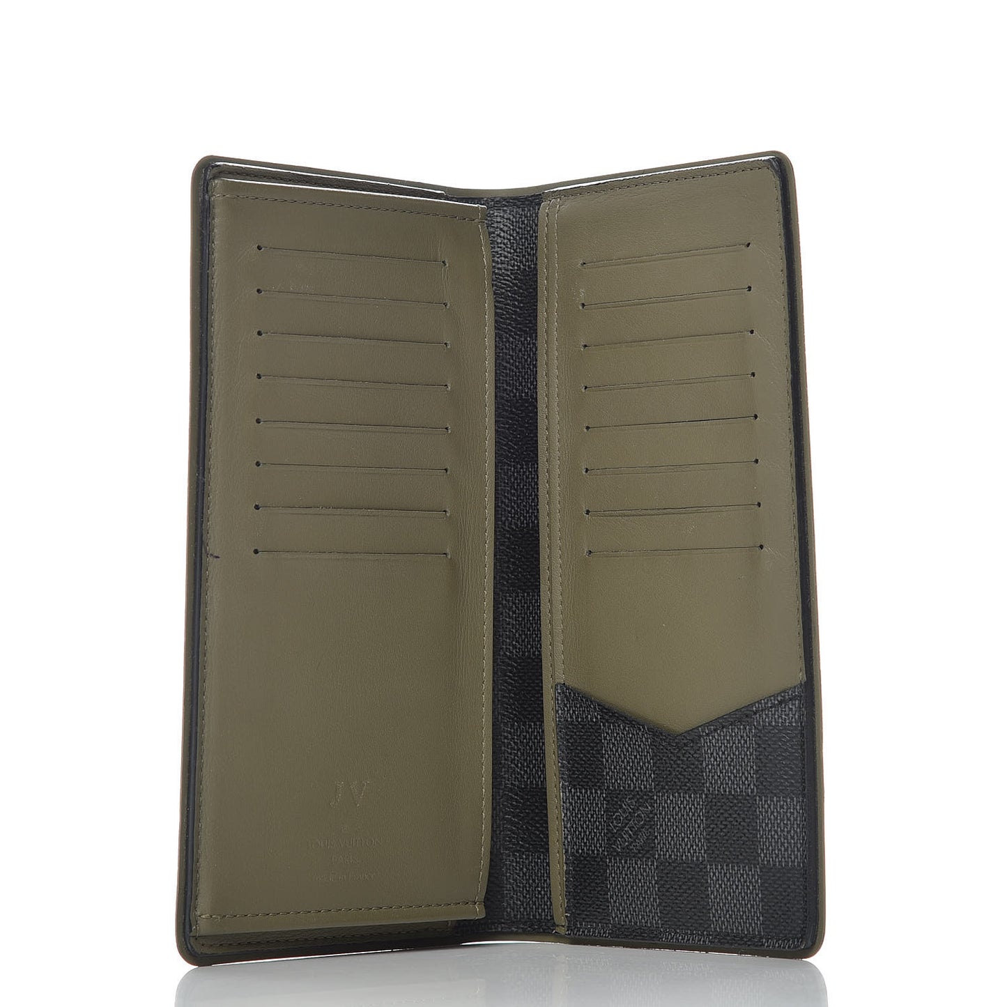 Damier Graphite Brazza Wallet Kaki