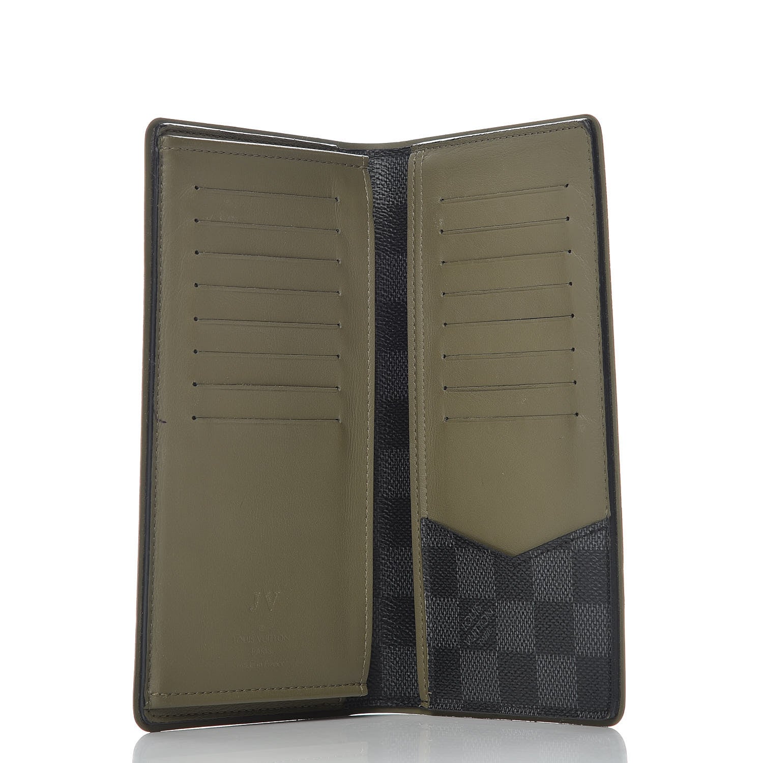 Louis Vuitton Damier Graphite Brazza Wallet Kaki 5 of 10