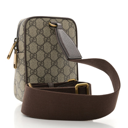 Gucci GG Supreme Monogram Web Mini Ophidia Messenger Brown 3 of 10