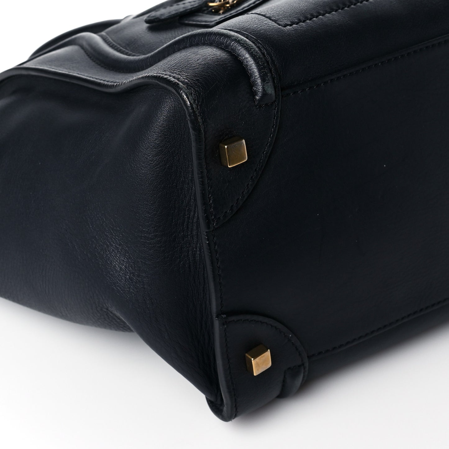 Smooth Calfskin Small Luggage Navy Blue