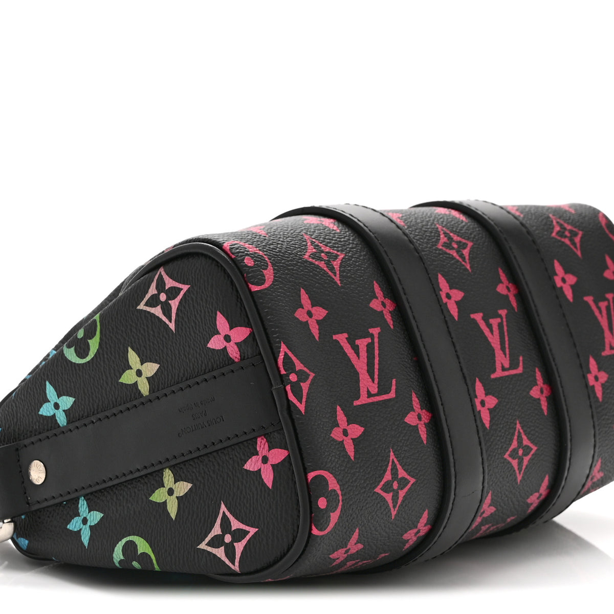 Monogram Iridescent Keepall Bandouliere 25 Black