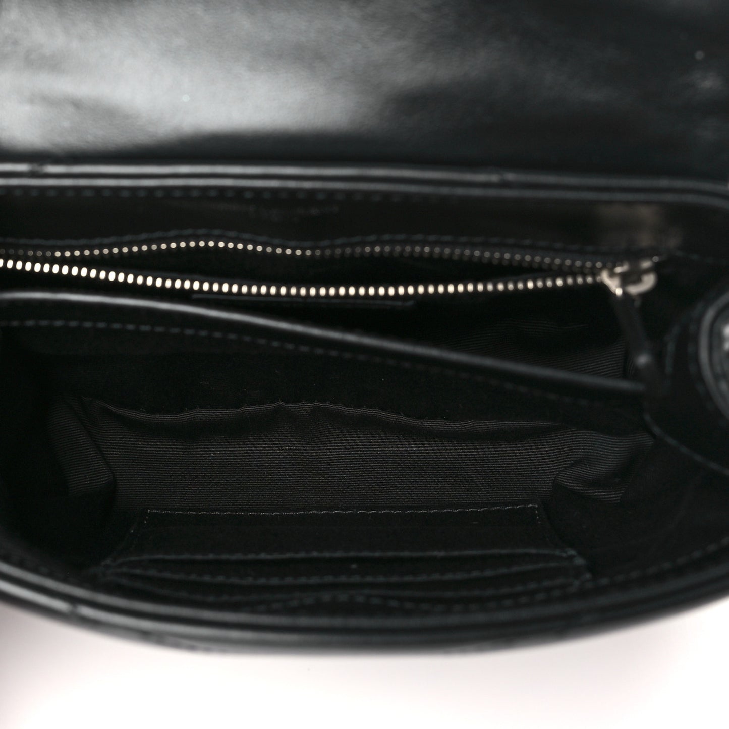 Calfskin Y Quilted Monogram Toy Loulou Crossbody Bag Black