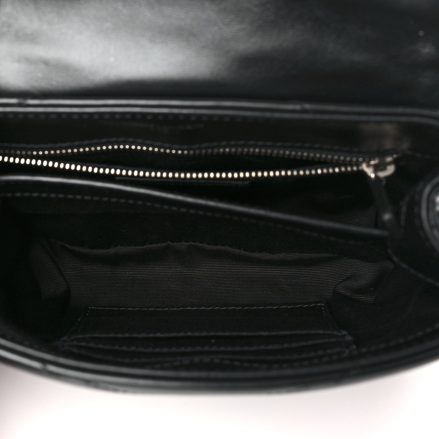Saint Laurent Calfskin Y Quilted Monogram Toy Loulou Crossbody Bag Black 4 of 11