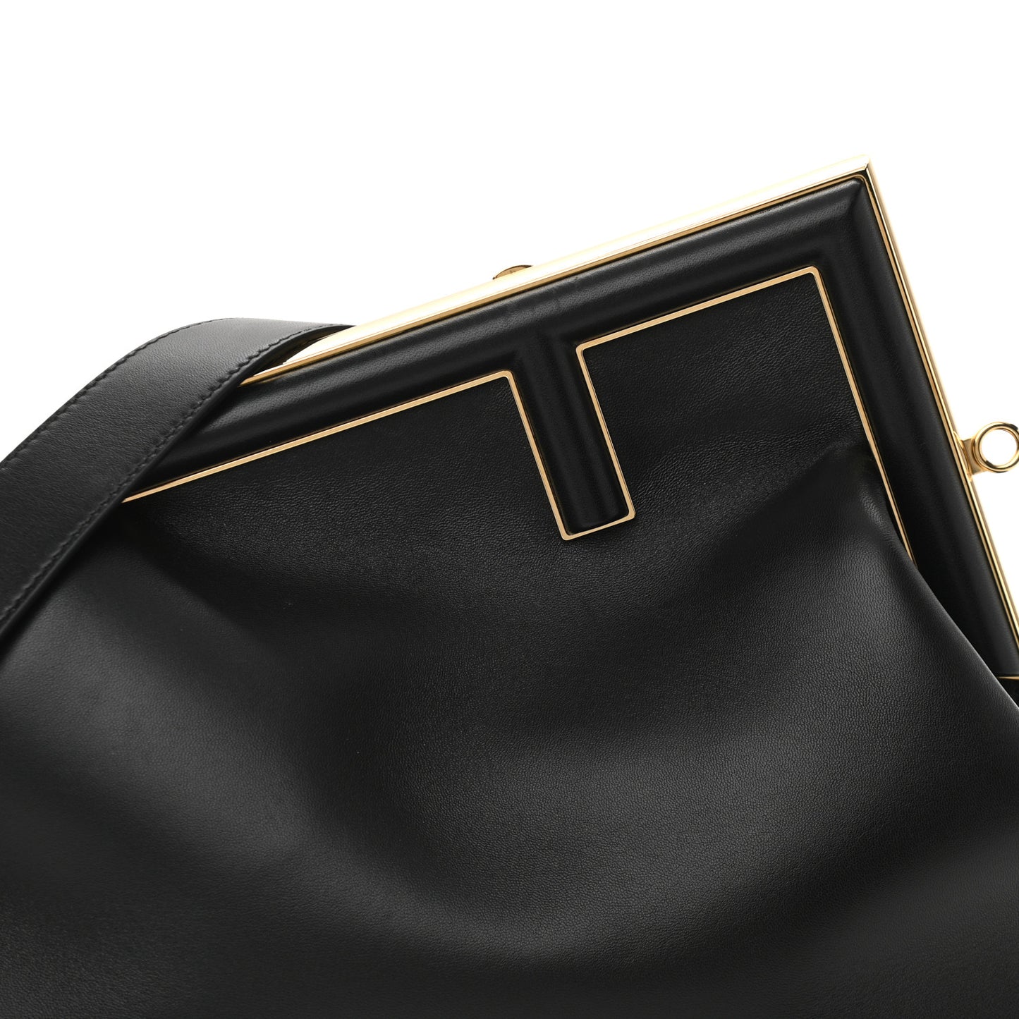 Shiny Nappa Medium Fendi First Black