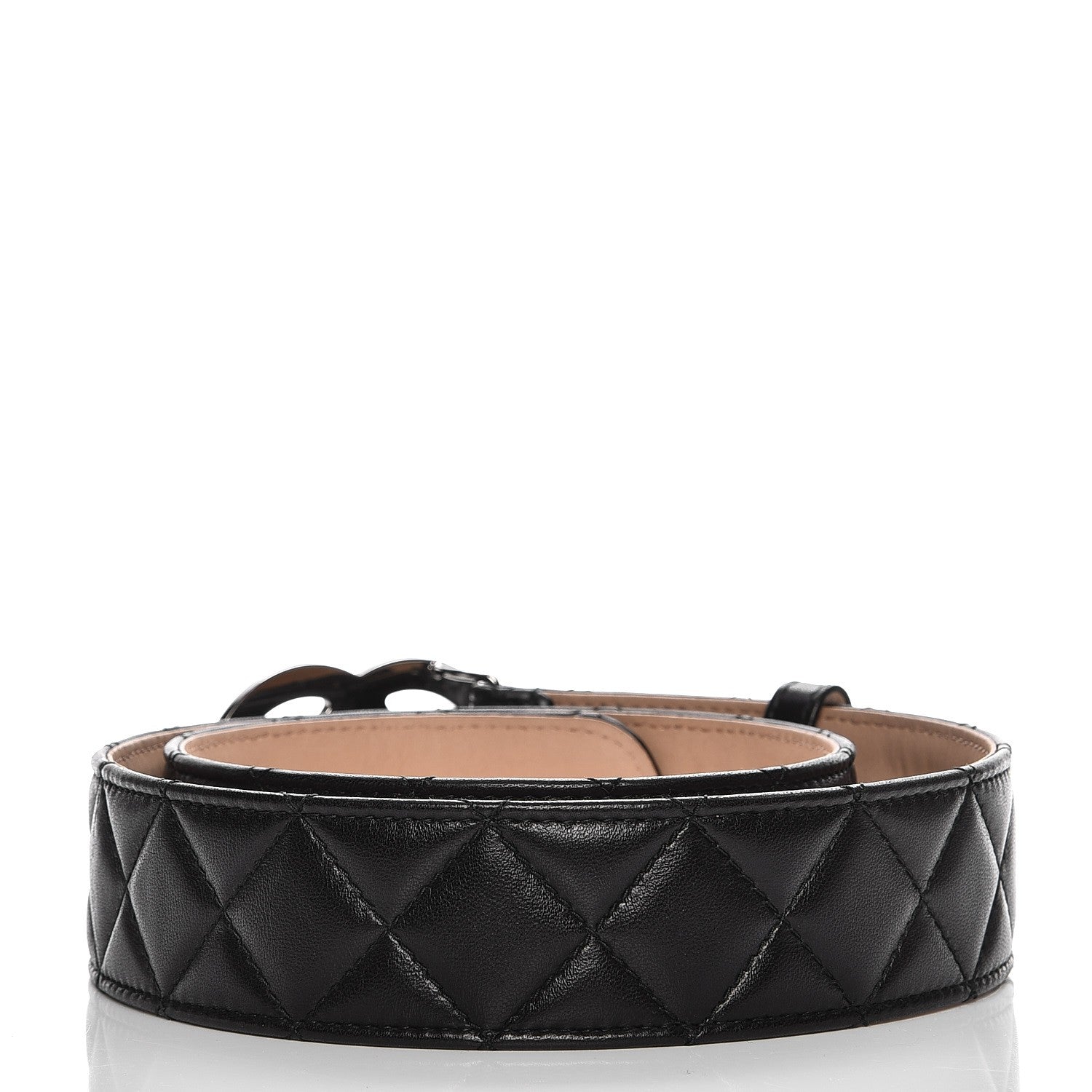 Chanel Lambskin Quilted CC Belt 80 32 Black 3 of 6