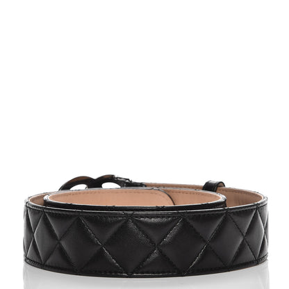Chanel Lambskin Quilted CC Belt 80 32 Black 3 of 6