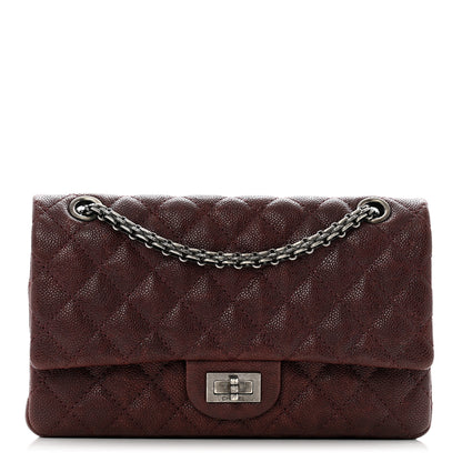 Chanel Caviar Quilted 2.55 Reissue 225 Flap Burgundy 1 of 12