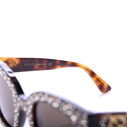 Gucci Acetate Stars Cat Eye Sunglasses GG0116S Havana 6 of 8