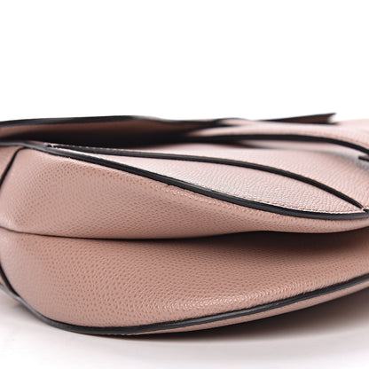 Christian Dior Grained Calfskin Saddle Bag Pink 9 of 14