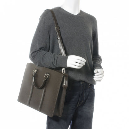 Louis Vuitton Taiga Lozan Briefcase Grizzli 2 of 9