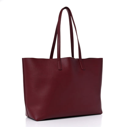 Saint Laurent Calfskin Large Shopping Tote Rouge Legion 2 of 10