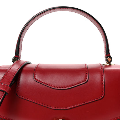 Bulgari Calfskin Serpenti Forever Top Handle Red 13 of 17