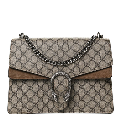 Gucci GG Supreme Monogram Medium Dionysus Shoulder Bag Taupe 2 of 11