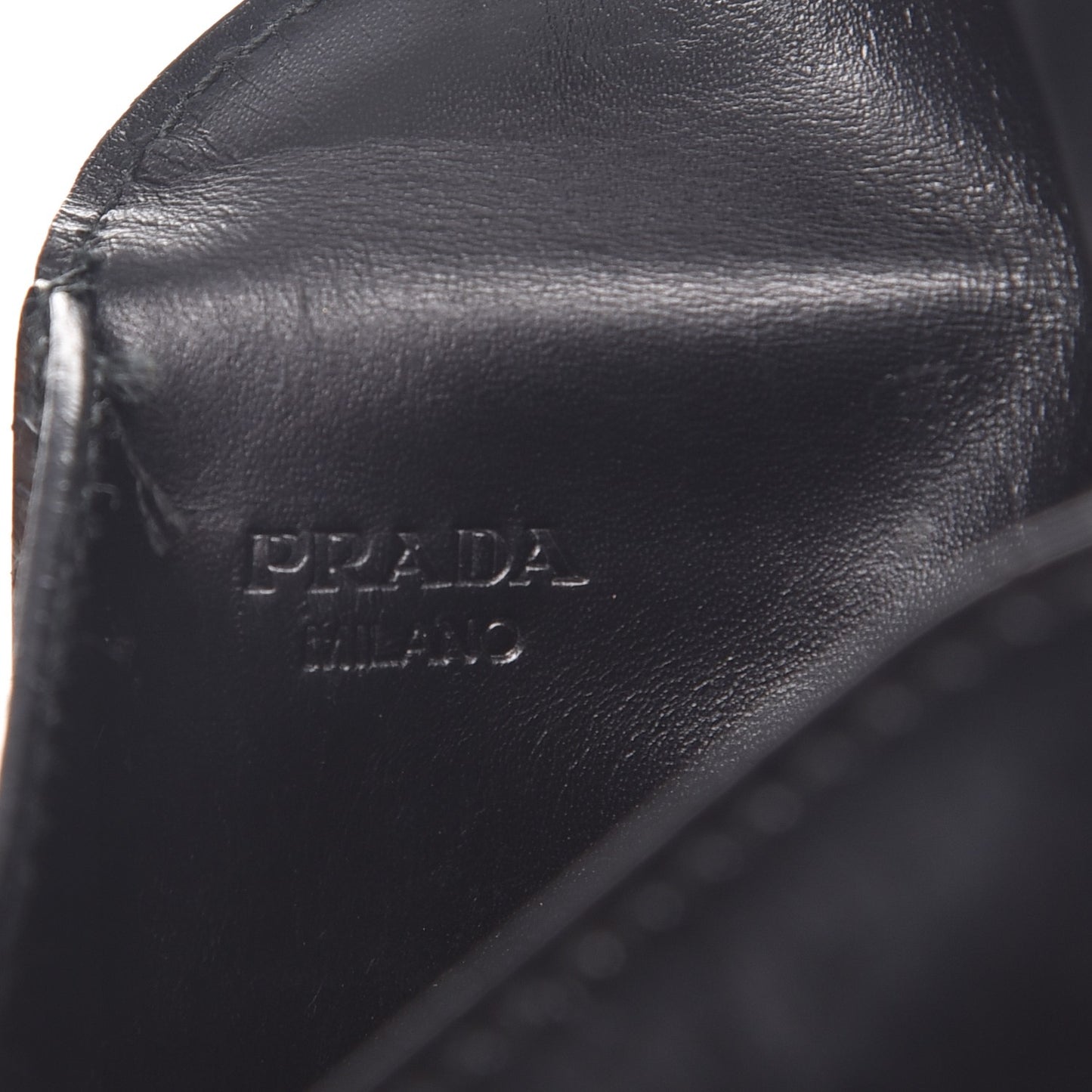 Spazzolato Envelope Pouch Wallet Nero Black