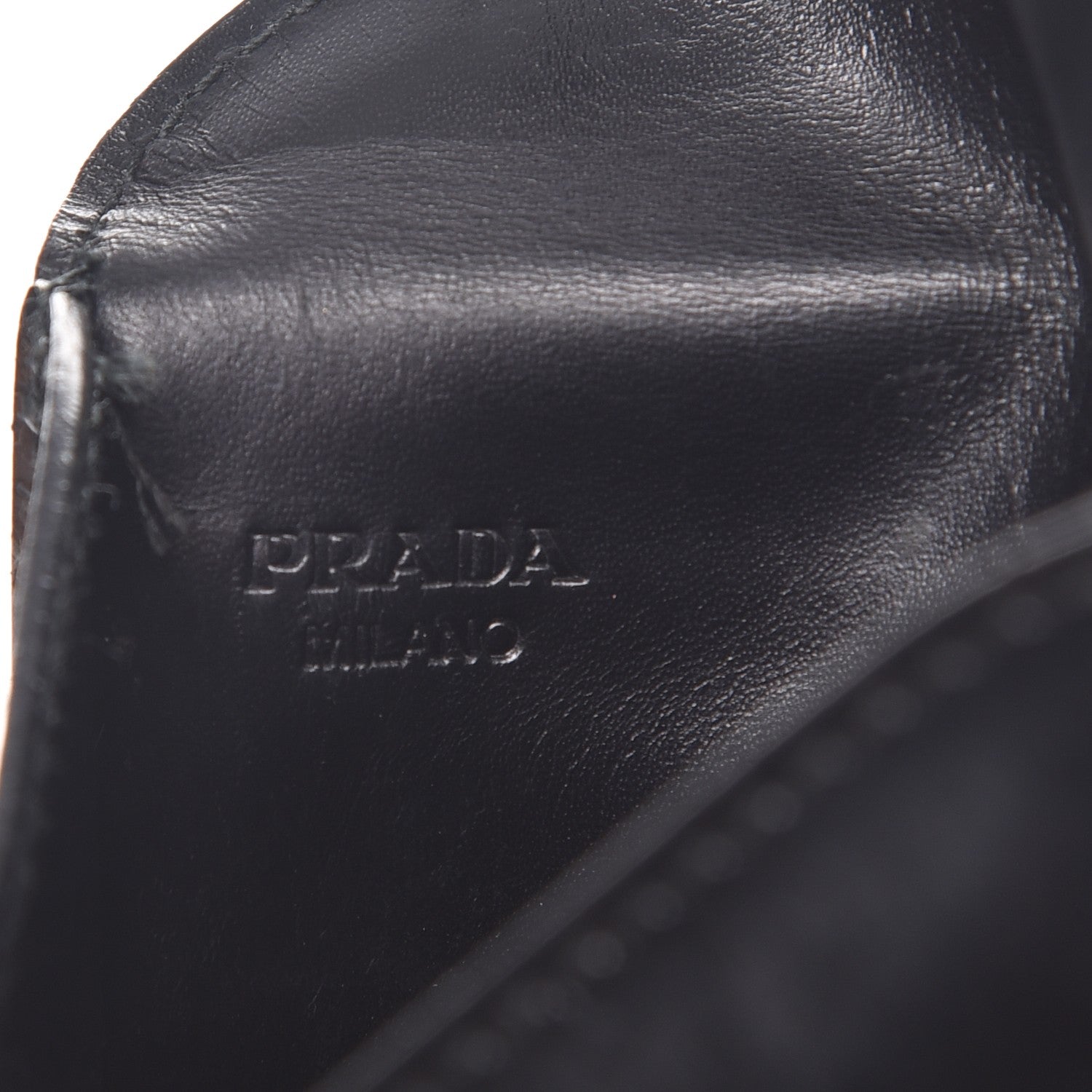 Prada Spazzolato Envelope Pouch Wallet Nero Black 7 of 8