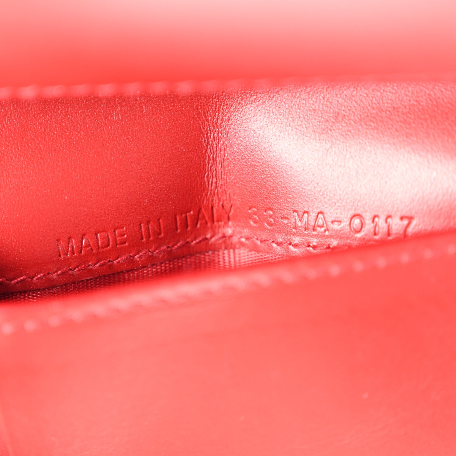 Christian Dior Lambskin Cannage Studded Lady Dior Card Holder Deep Red 7 of 10