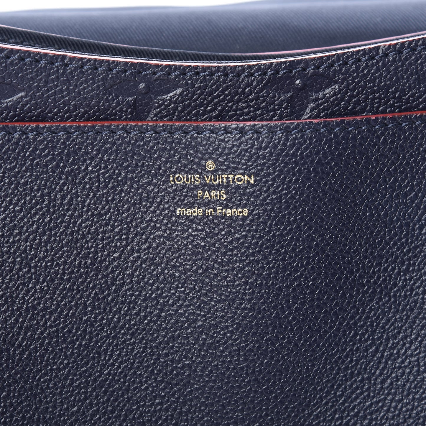 Empreinte Blanche MM Marine Rouge