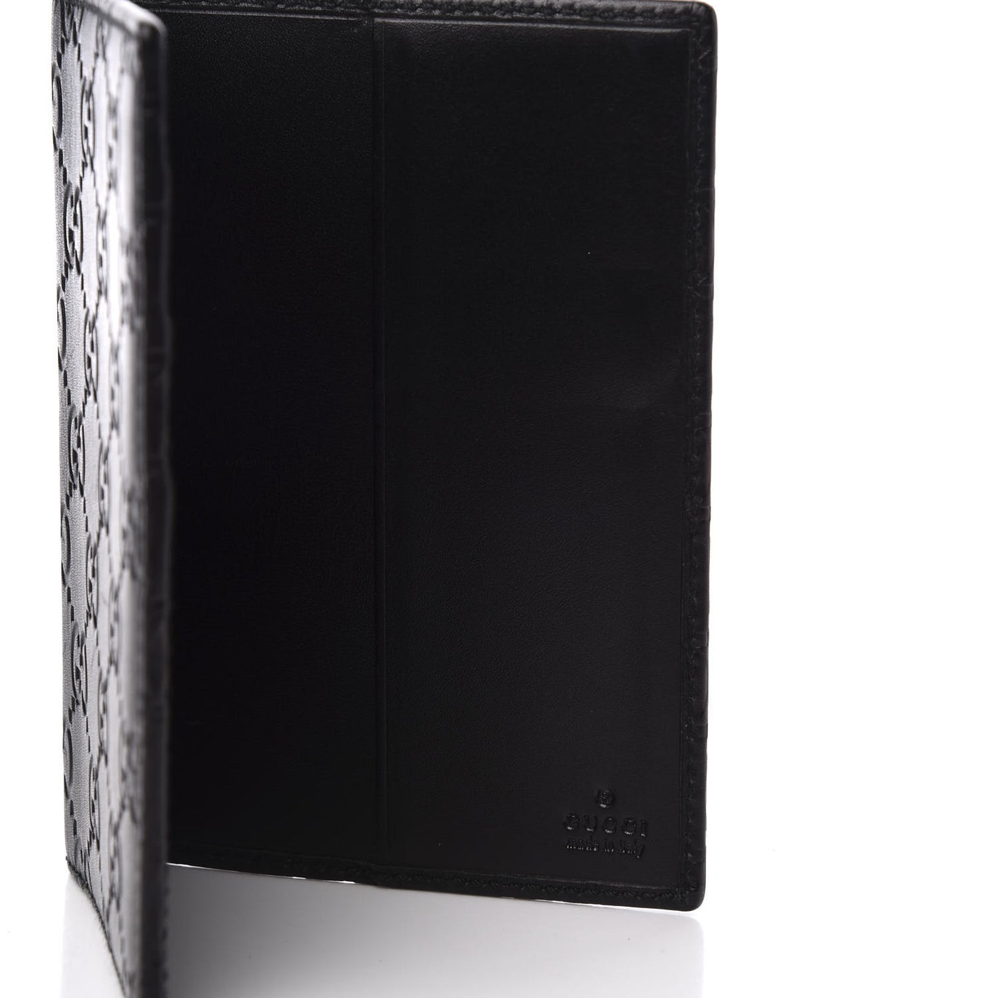 Guccissima Passport Case Black