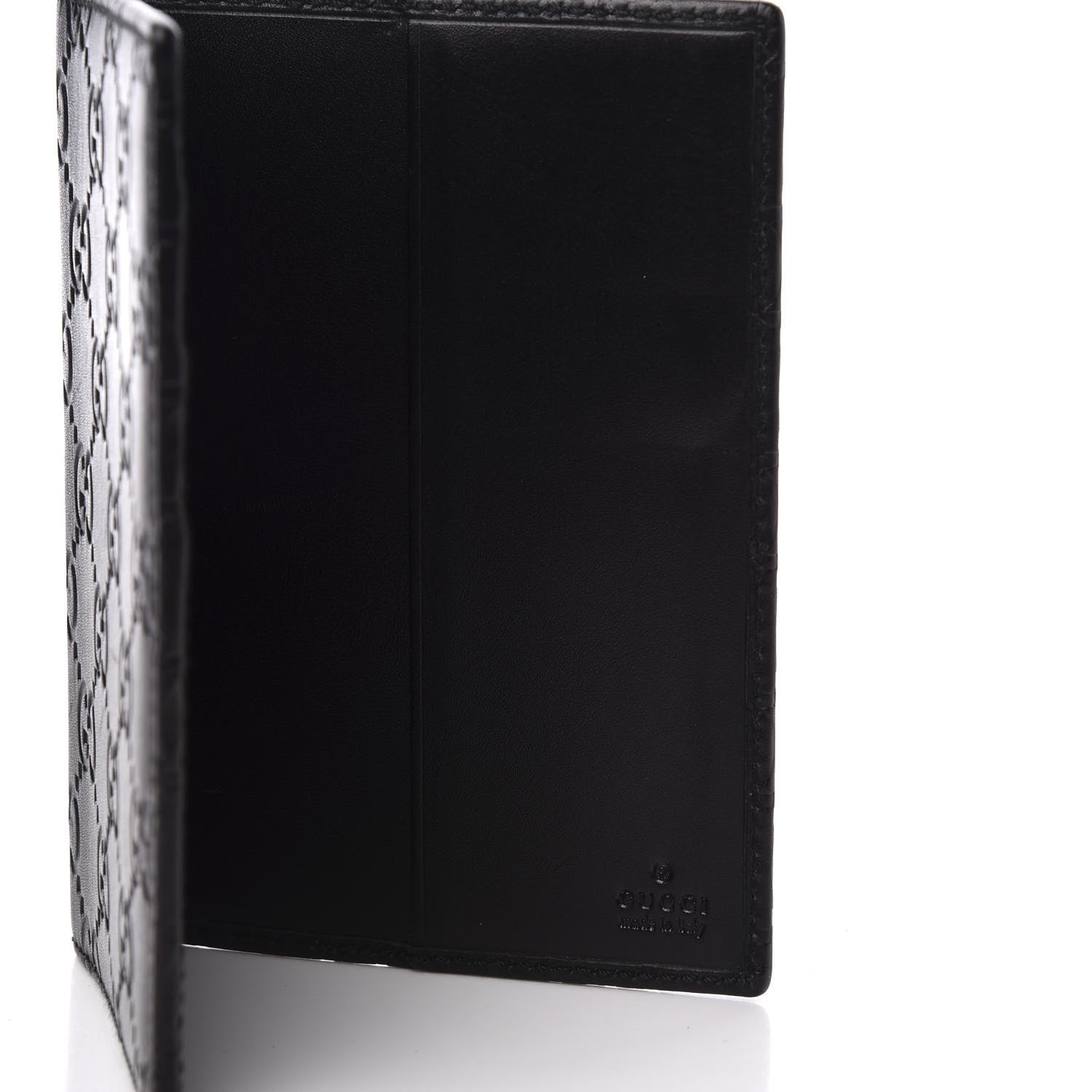 Gucci Guccissima Passport Case Black 3 of 7