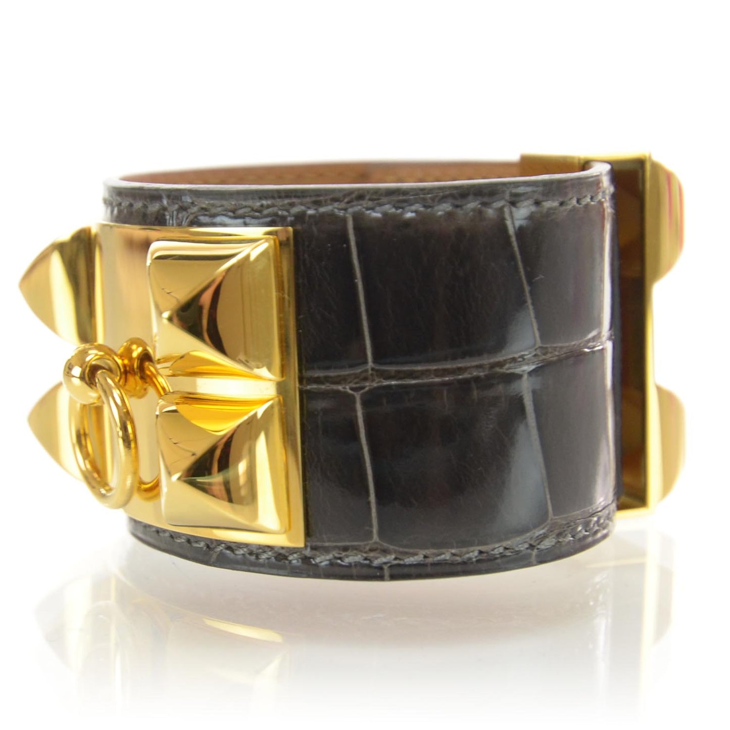 Alligator Collier de Chien CDC Bracelet Graphite