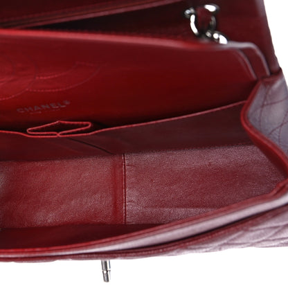 Chanel Caviar Quilted Jumbo Double Flap Dark Red 5 of 9