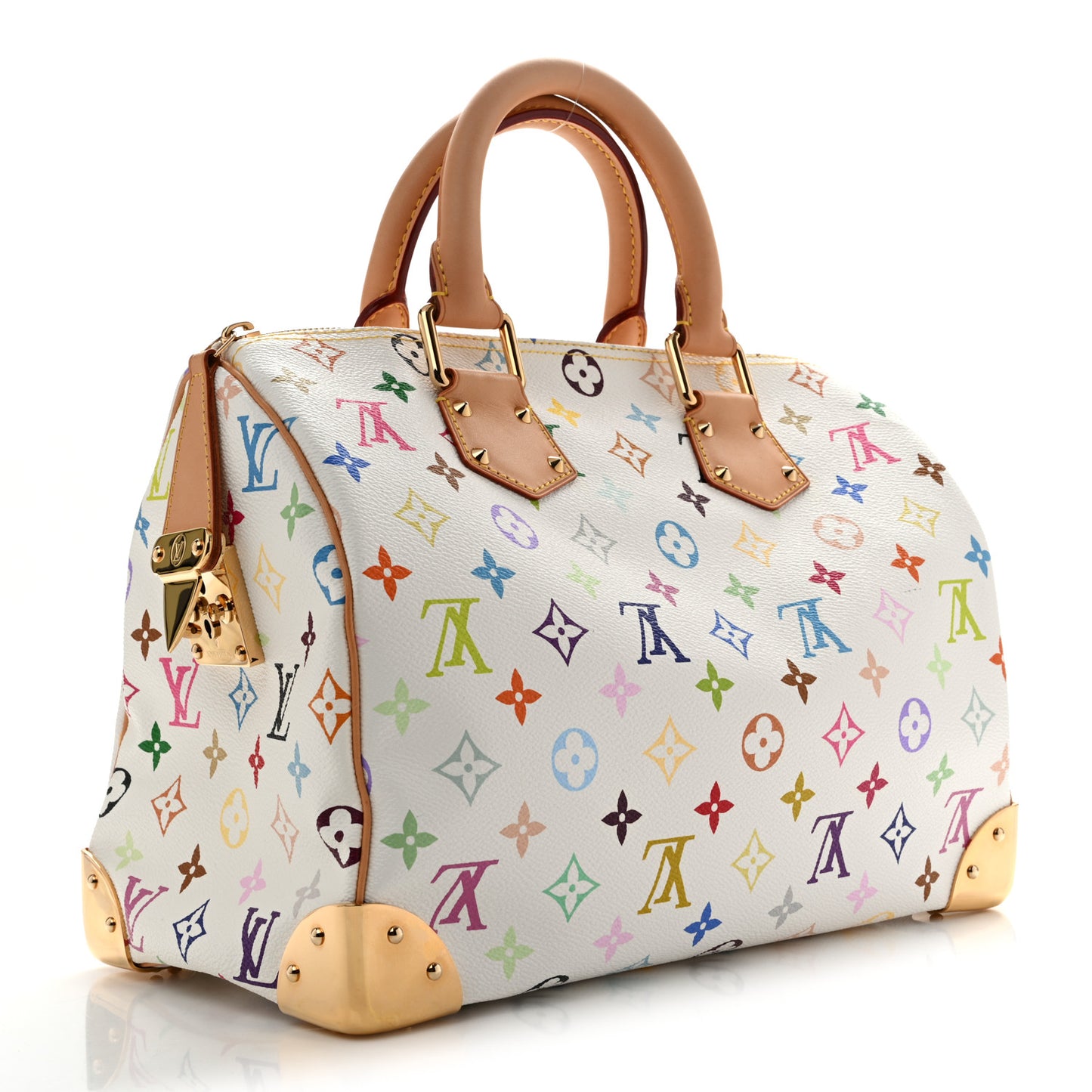 Monogram Multicolor Speedy 30 White