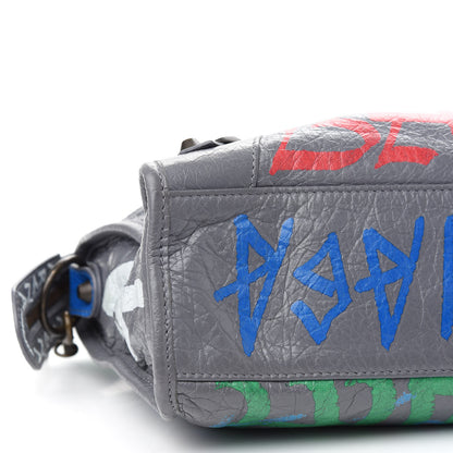 Balenciaga Agneau Graffiti All Over Classic Hardware S City Grey 8 of 11