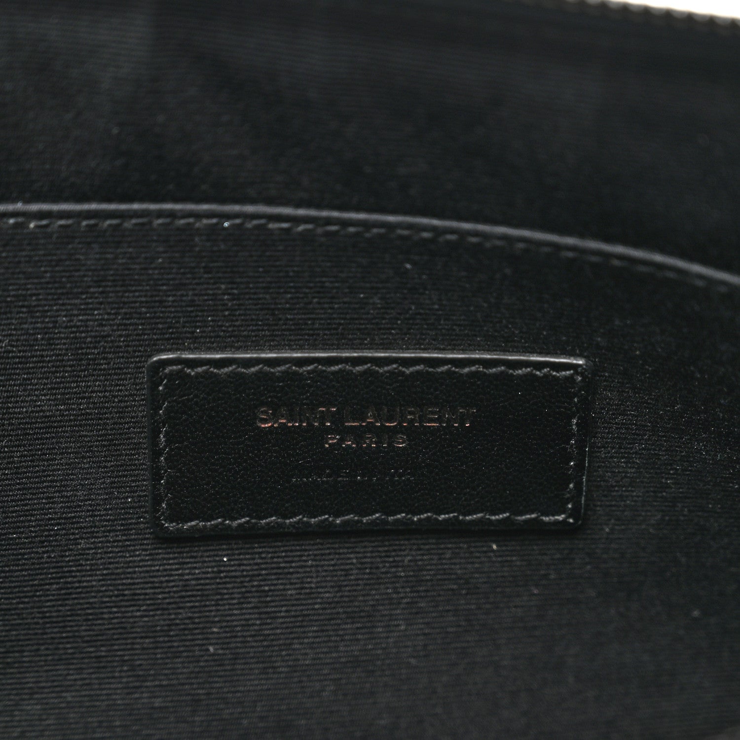 Saint Laurent Calfskin Crocodile Embossed Monogram iPad Case Black 6 of 8