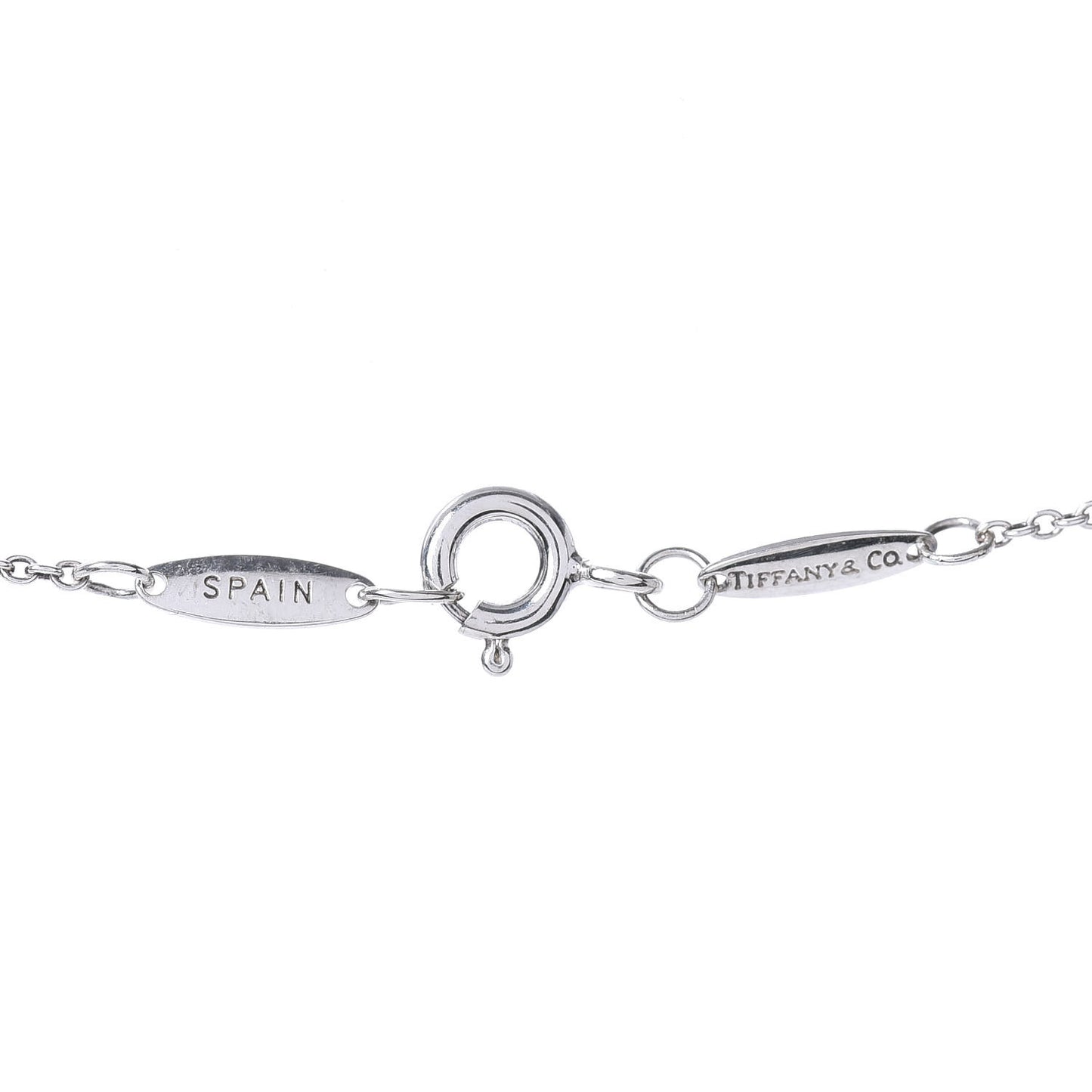 Sterling Silver Diamond .03ct Elsa Peretti Diamonds by the Yard Pendant Necklace