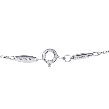 Tiffany Sterling Silver Diamond .03ct Elsa Peretti Diamonds by the Yard Pendant Necklace 5 of 6