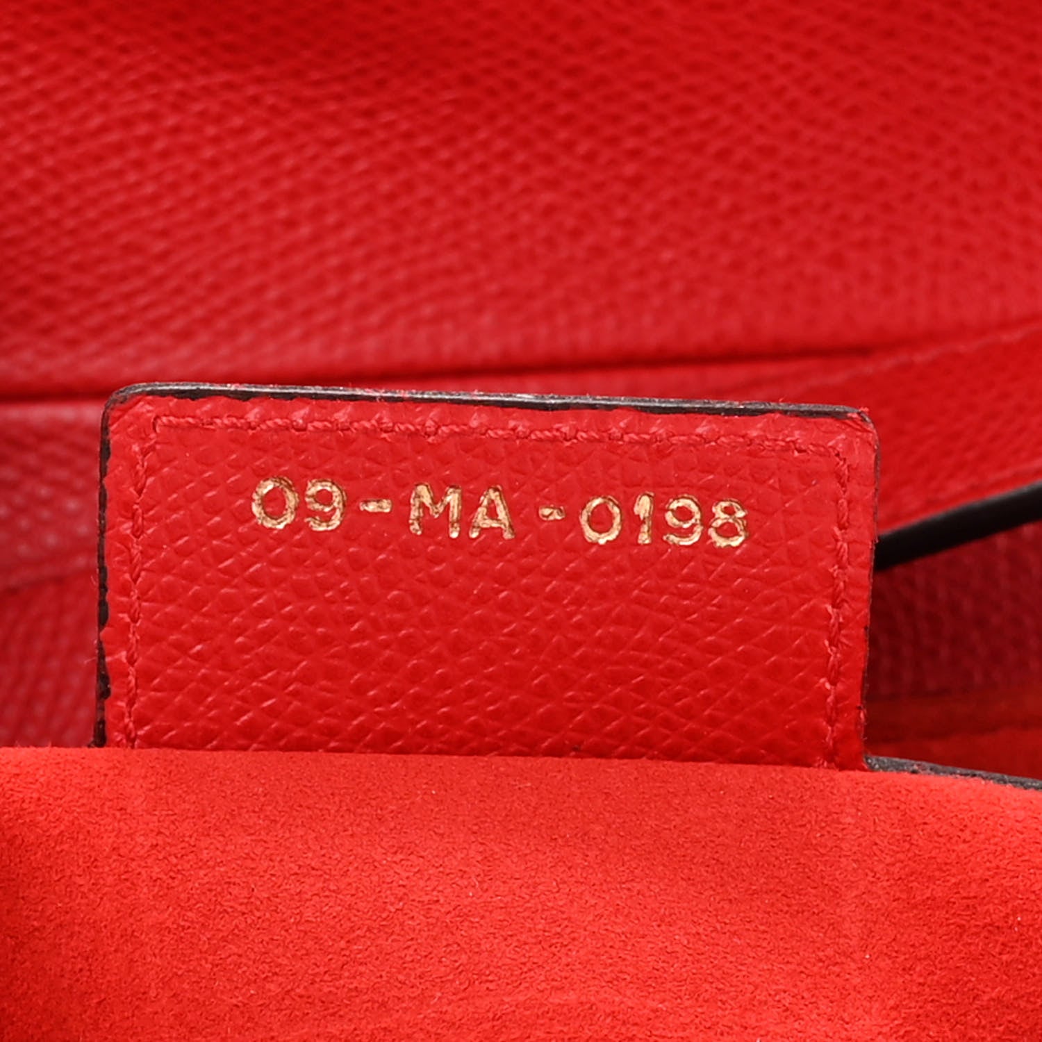 Christian Dior Grained Calfskin Saddle Bag Red 8 of 15