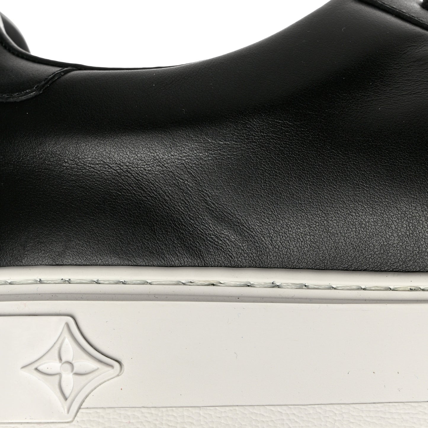Calfskin Time Out Sneakers 41 Black