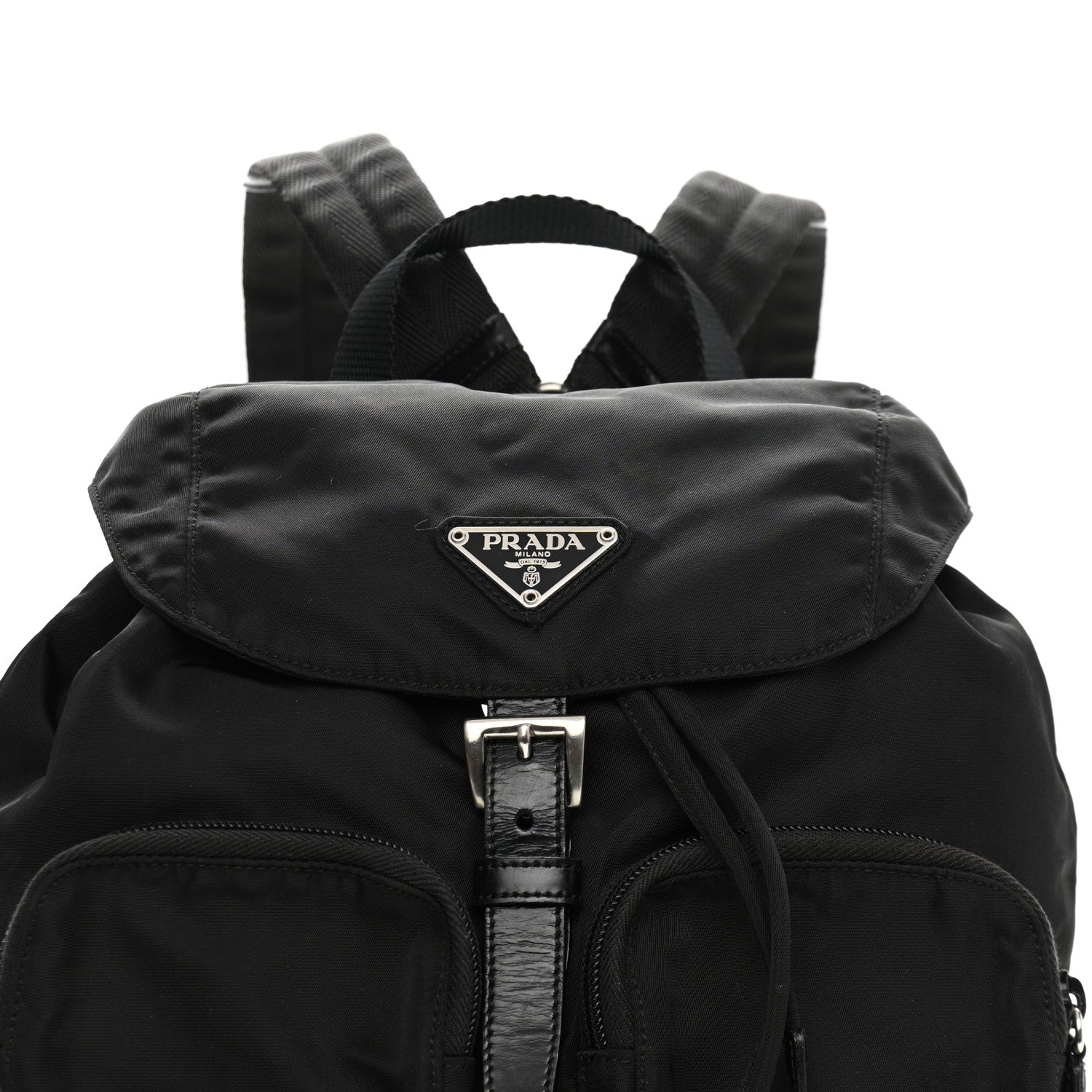 Hermes PRADA Tessuto Nylon Small Backpack Black 8 of 10
