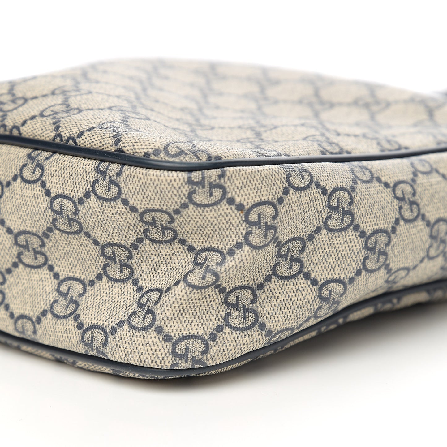 GG Plus Monogram Selleria Calfskin Medium Messenger Bag Beige Blue