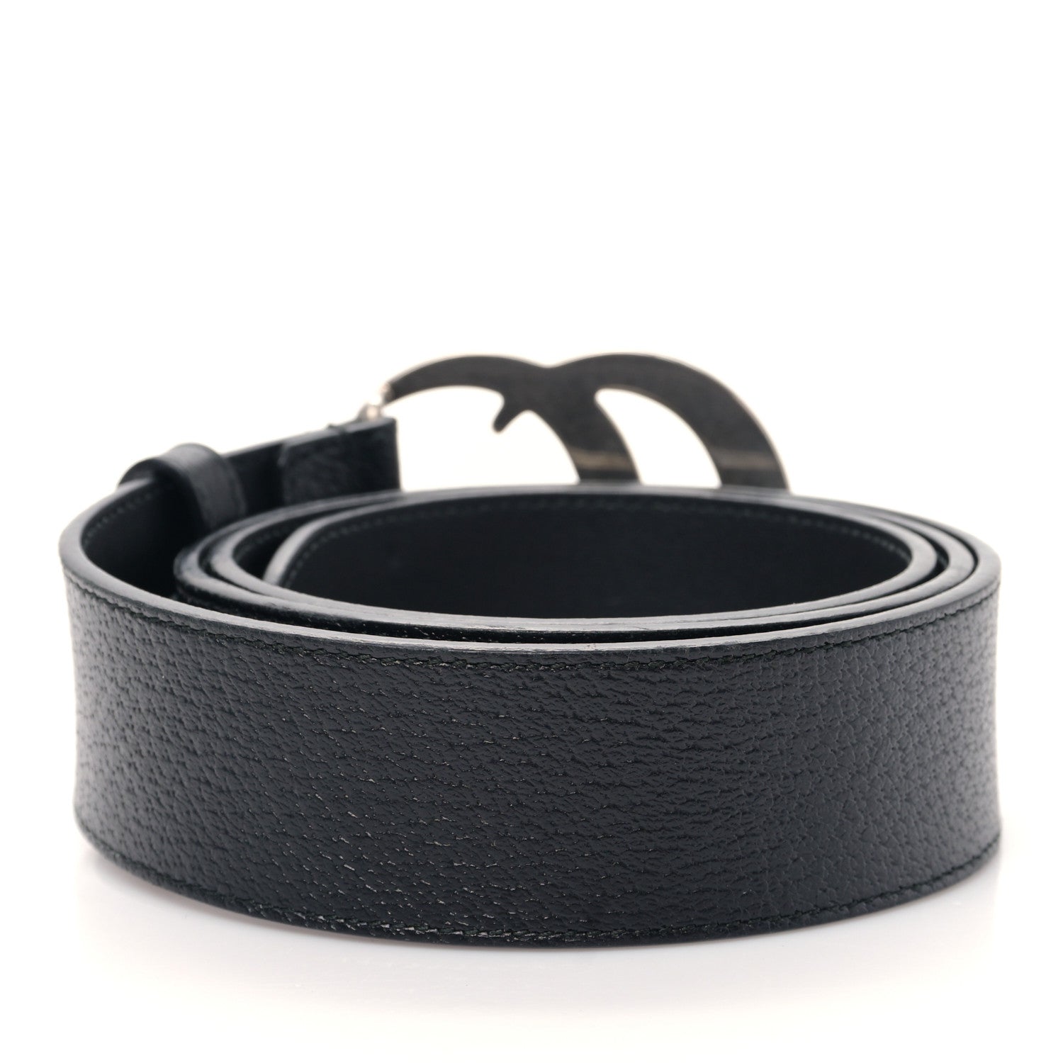 Gucci Textured Calfskin Double G 40mm Belt 90/36 Dark Cocoa 2 of 5
