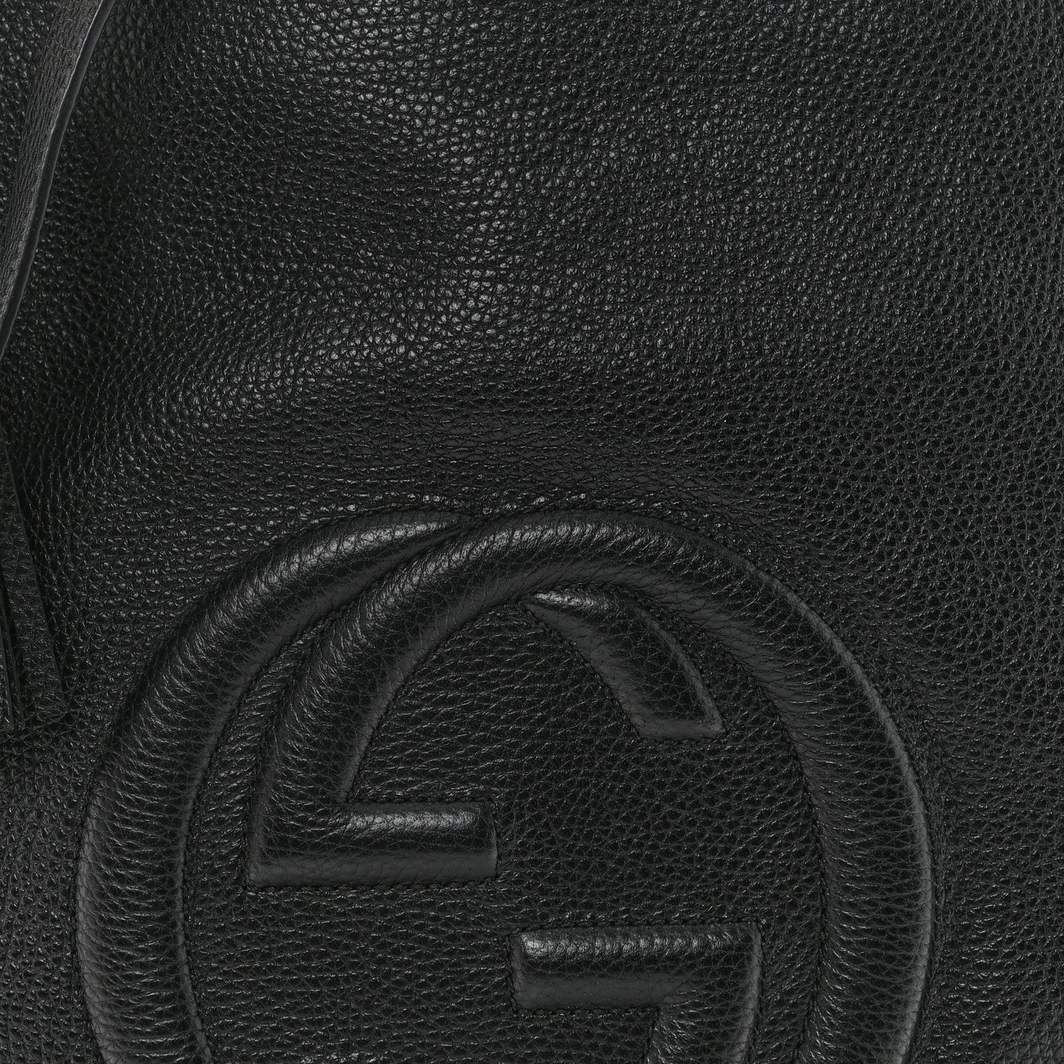 Gucci Pebbled Calfskin Large Soho Hobo Black 8 of 13