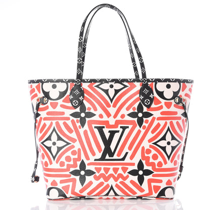 Louis Vuitton Monogram Giant Crafty Neverfull MM Creme Rouge Black 2 of 11