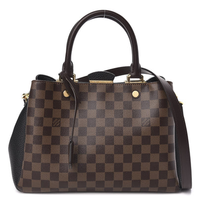 Louis Vuitton Damier Ebene Cuir Taurillon Brittany Black 1 of 8