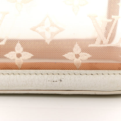 Louis Vuitton Monogram Transparence Transparent Lockit Clutch White 8 of 12