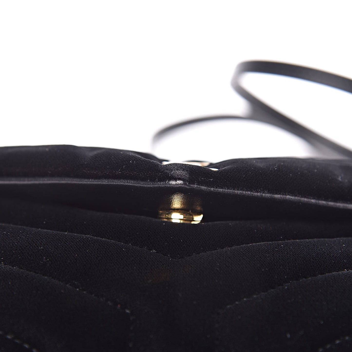 Velvet Y Quilted Monogram Toy Loulou Chain Satchel French Black