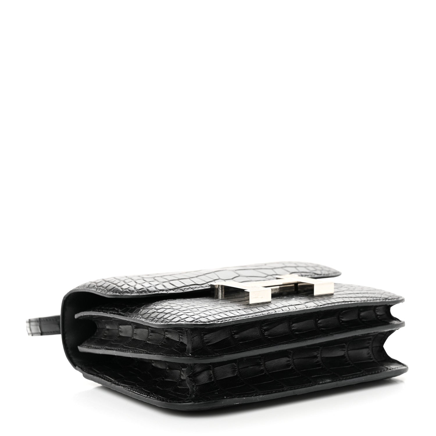 Hermes Matte Alligator Lizard Constance 18 Black Ombre 4 of 13