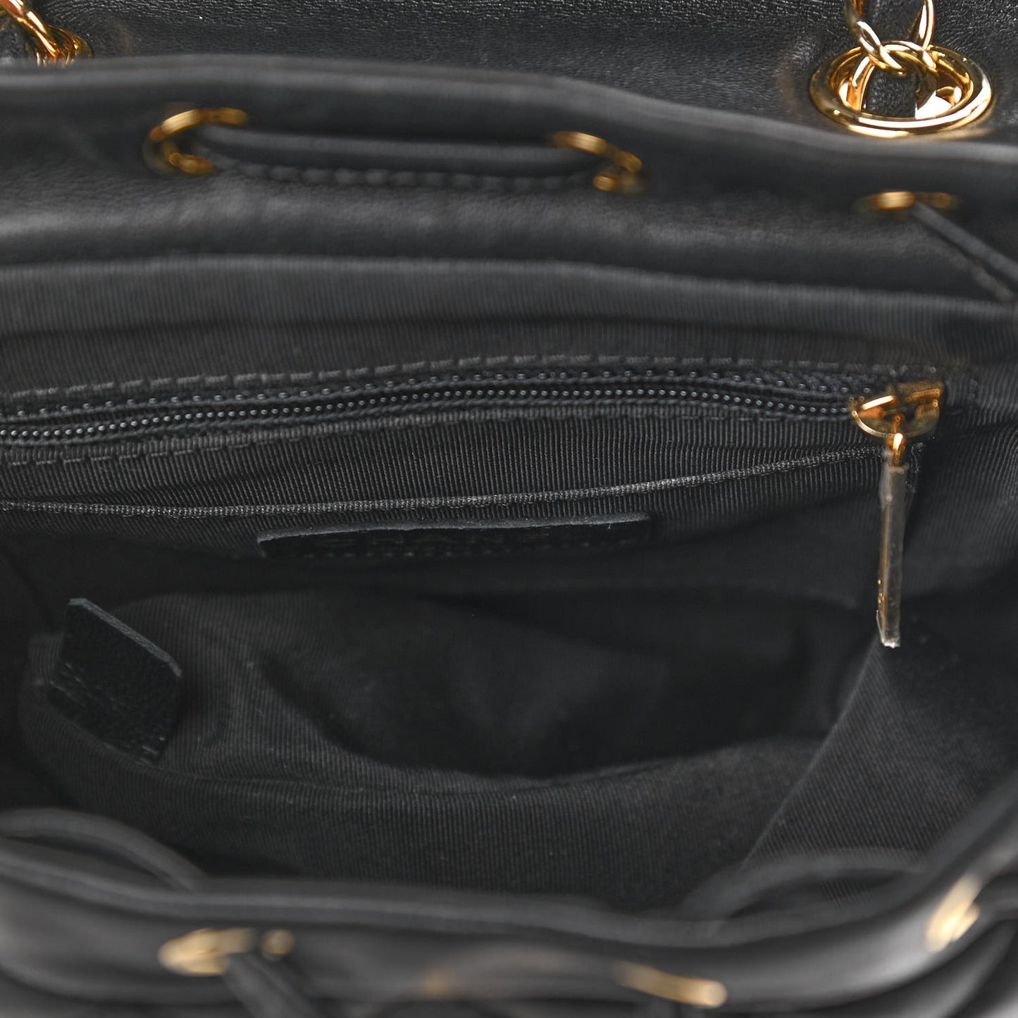 Lambskin Quilted Mini Urban Spirit Backpack Black